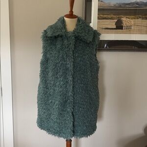 UGG Turquoise Faux Fur Vest